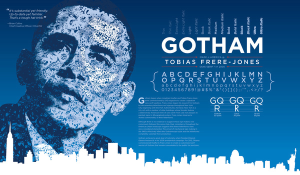 Gotham font - Barack Obama